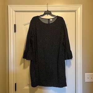 Old Navy polka dot bell sleeve dress